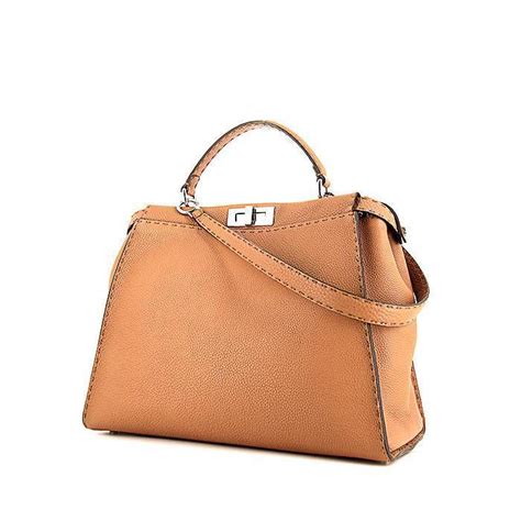 borsa fendi pelle marrone|Borse Fendi d'Occasione .